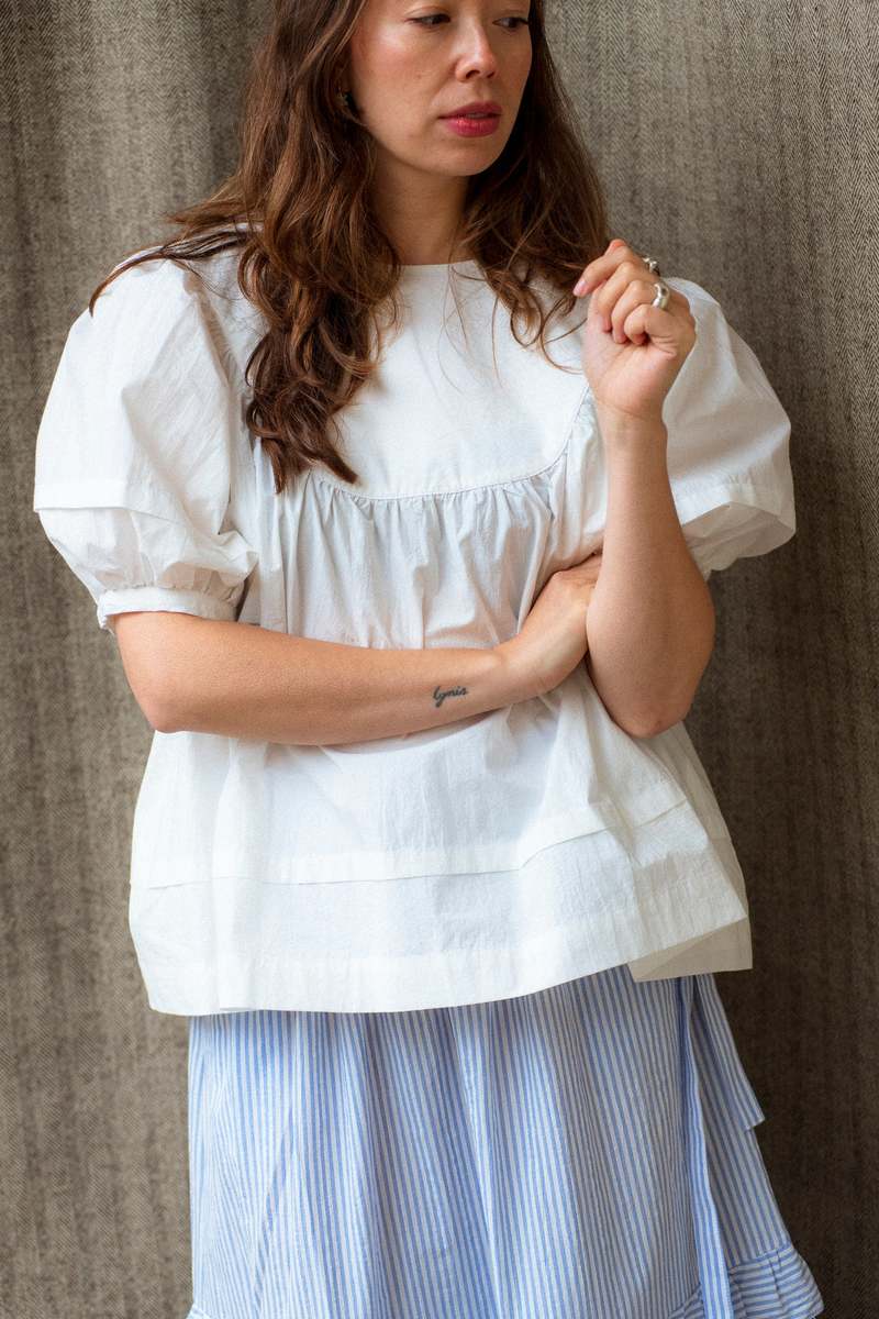 CAWLEY STUDIO Romy Top - White