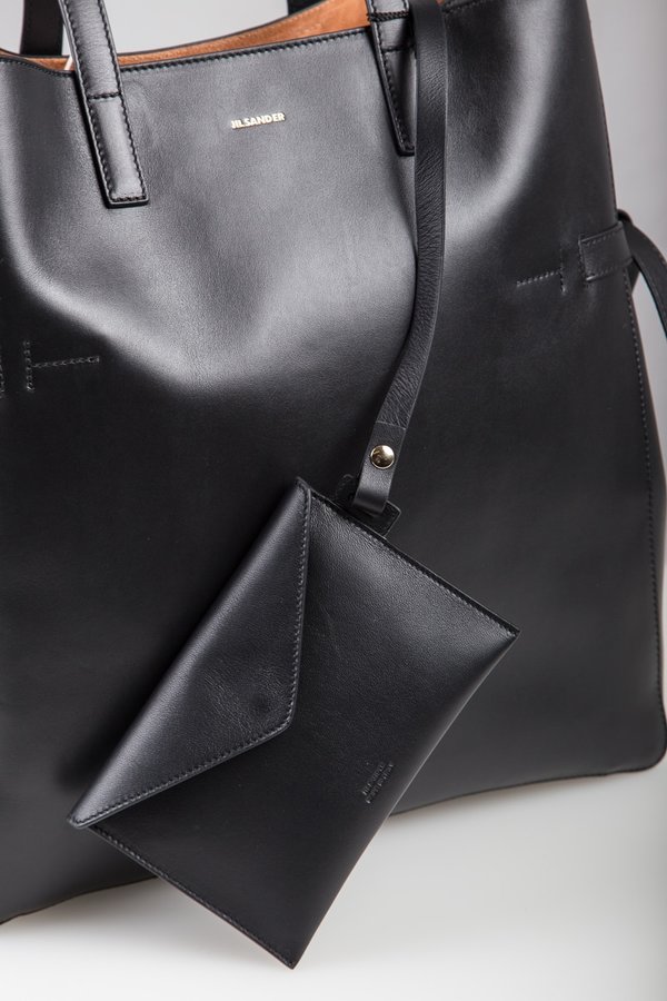 Jil Sander Lace Shopper Bag - Black | Garmentory