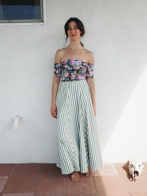 Rita Two Piece Floral Skirt Set PINAFORE STYLE RITA DRESS