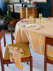 Mosey Me Seersucker Tablecloth - Mango - Thumbnail 8