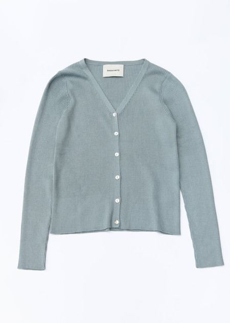 Danielle Guizio Mohair Ribbed Cardigan - Moss | Garmentory