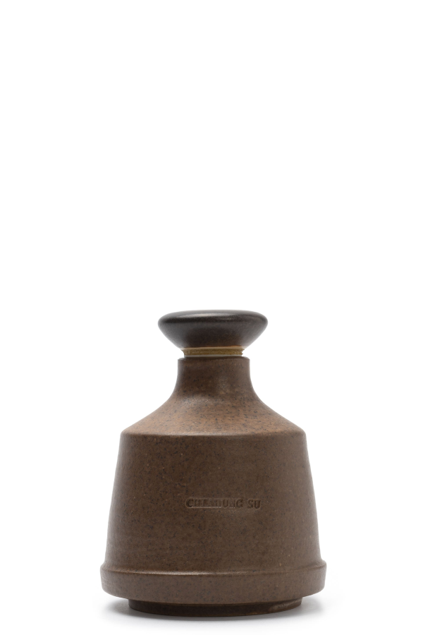 Chiahung Su Daitote Small Perfume Bottle - Glazed Matte Brown
