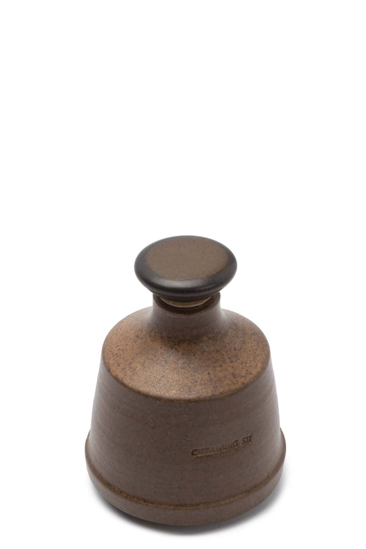 Chiahung Su Daitote Small Perfume Bottle - Glazed Matte Brown - Image 2 of 2