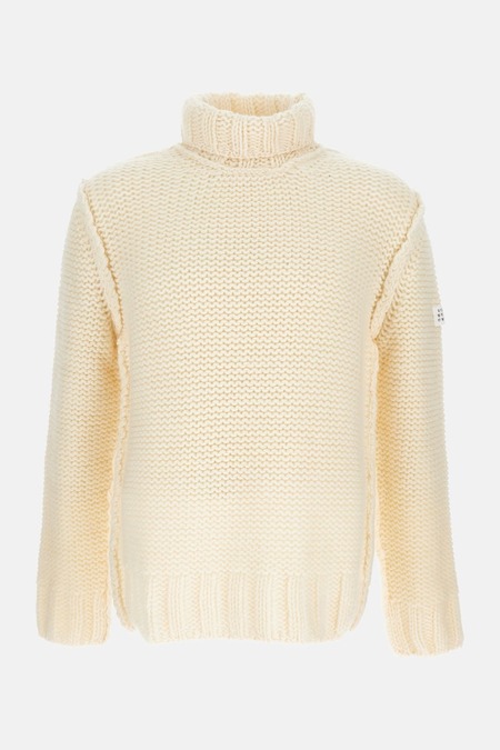 MM6 Maison Margiela Melange Wool Blend Sweater - Brown