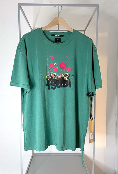 Ksubi Graff Rose Kash Tee - Acid Grey | Garmentory