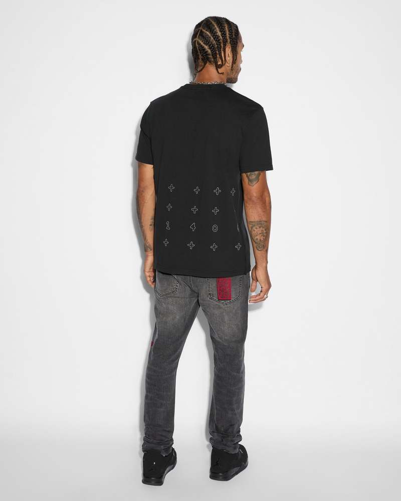 【Ksubi】x Trippie Redd love trip Kash 半袖Tシャツ Ksubi X Trippie Redd Love Trip Kash T-Shirt Black Cotton