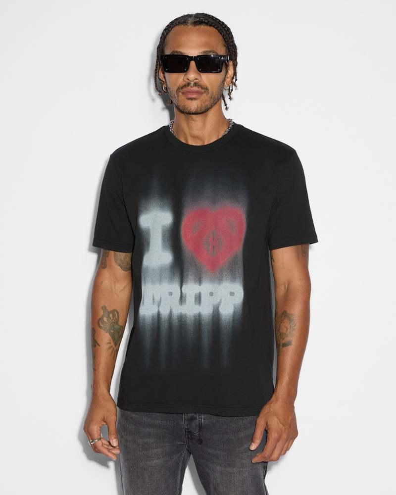 Ksubi Love Trip Kash SS Tee - Jet Black | Garmentory