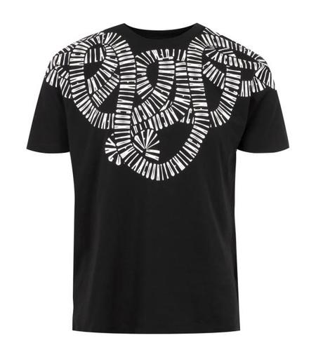 Marcelo Burlon W Black Wolf Printed Cotton T-shirt | Garmentory