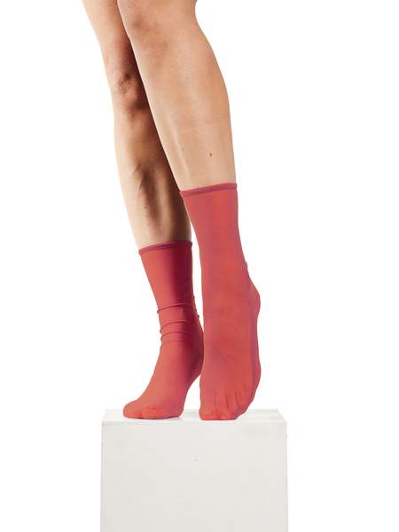 MM6 Maison Margiela Stretch Viscose Blend Socks - Coffee