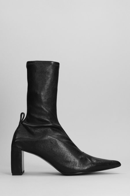 Jil Sander 40mm Leather Ankle Boots - Black | Garmentory