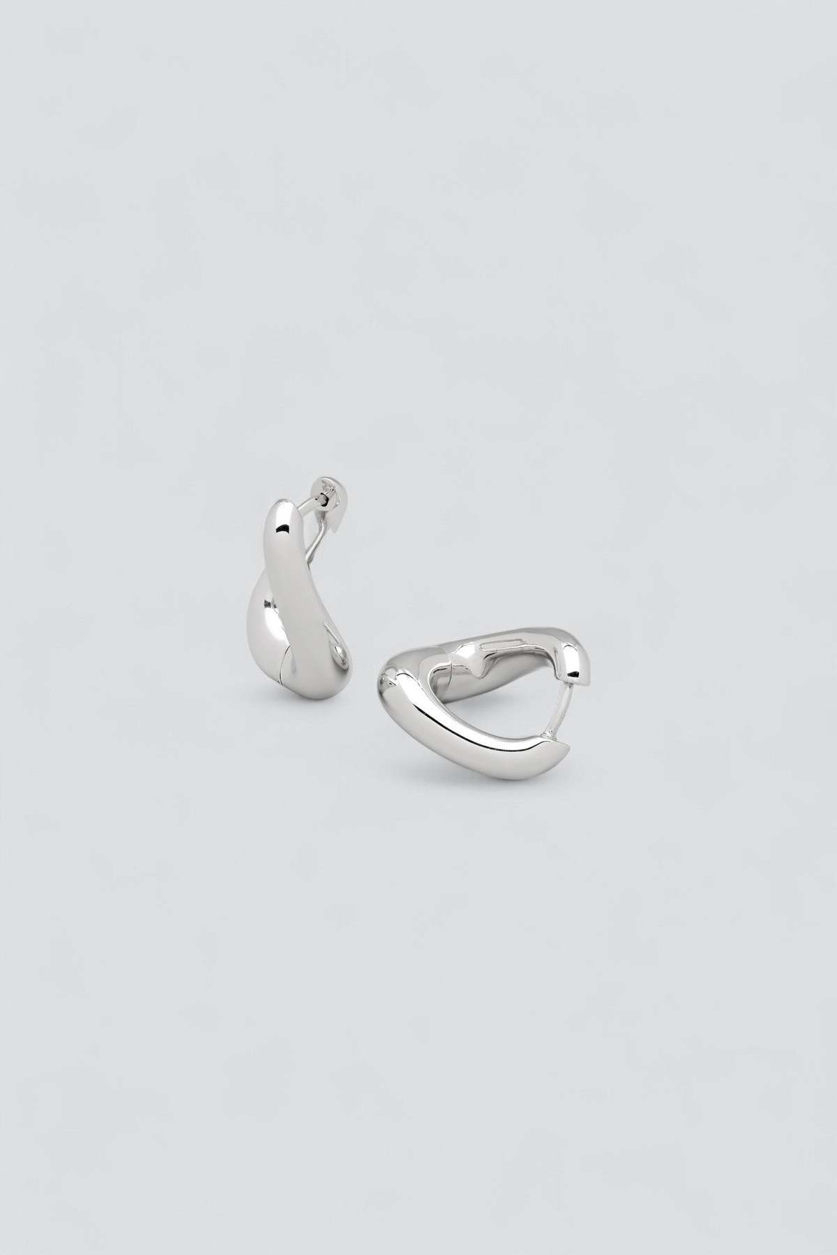 Tom Wood Silver Twist Hoops Earrings - Image 1 of 4