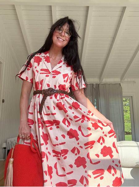 ワンピース apolina sissy smock dress resort calico Apolina, Sissy Smock Dress in Resort Calico – CouCou