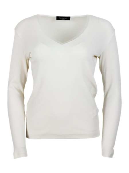 Tシャツ・カットソー FABIANA FILIPPI Jersey T-shirt with all over embroidery Fabiana Filippi Jersey T-shirt With All Over Embroidery