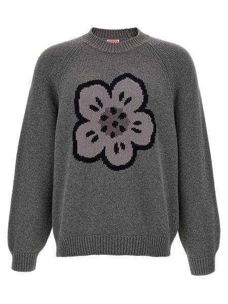 【送料&関税込】Kenzo Printed Stretch Cotton Blend Sweater Kenzo Printed Stretch Cotton Blend Sweater - Sky Blue