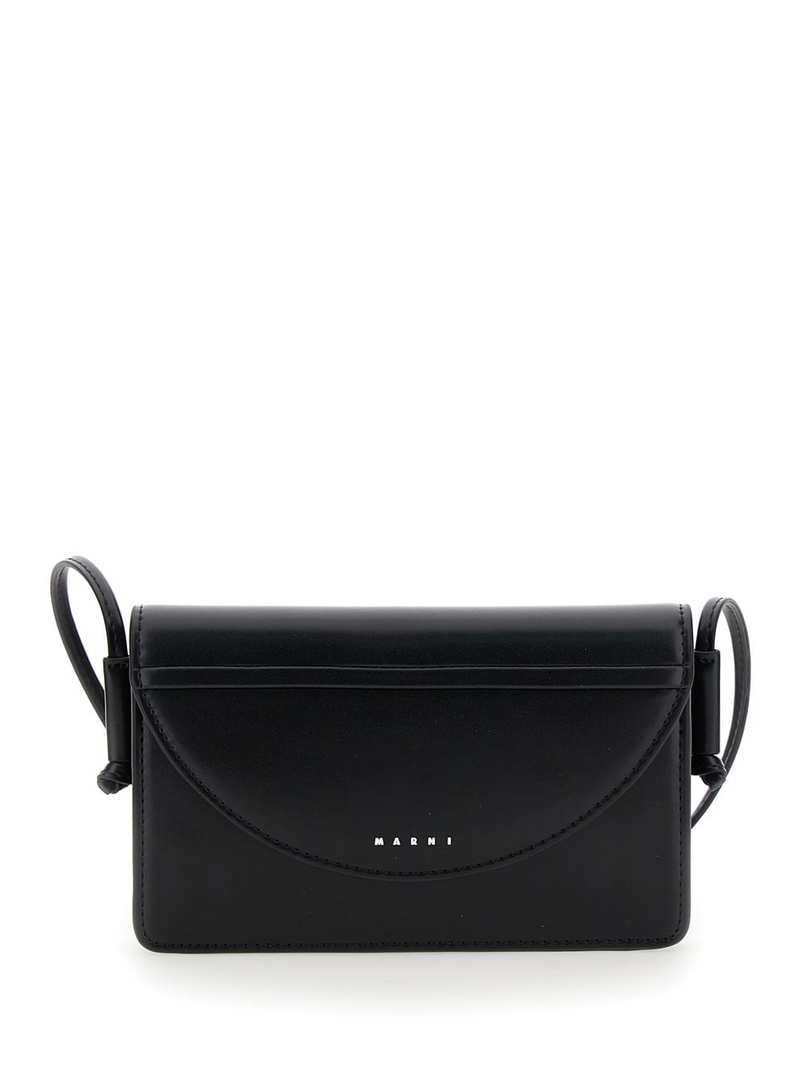 バッグ MARNI Crossbody Bag BLACK /BLUE Marni Black & Blue Mini Crossbody Bag Marni