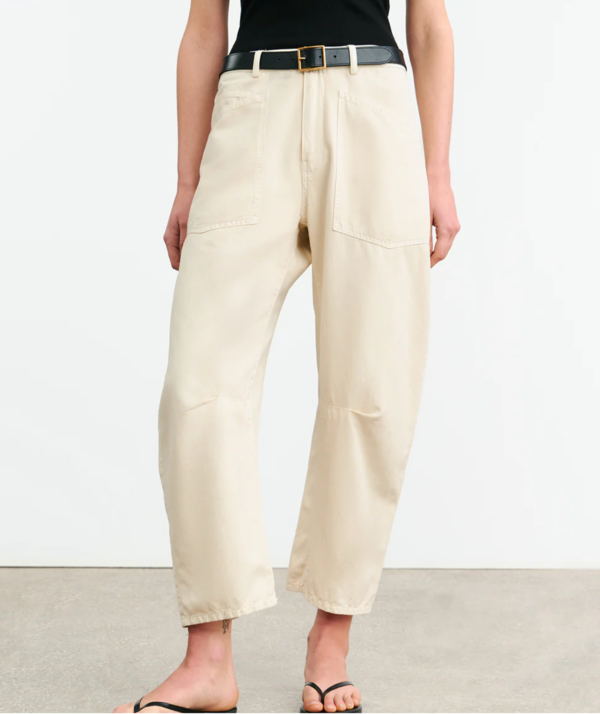 Nili Lotan Shon Linen Pant - Stone