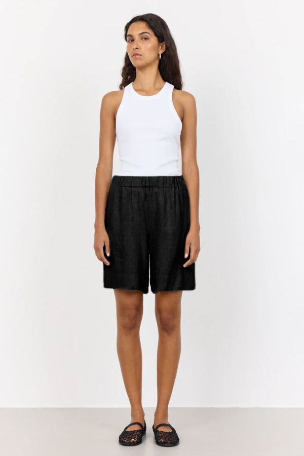 Levete Room Naja Linen Shorts - Black