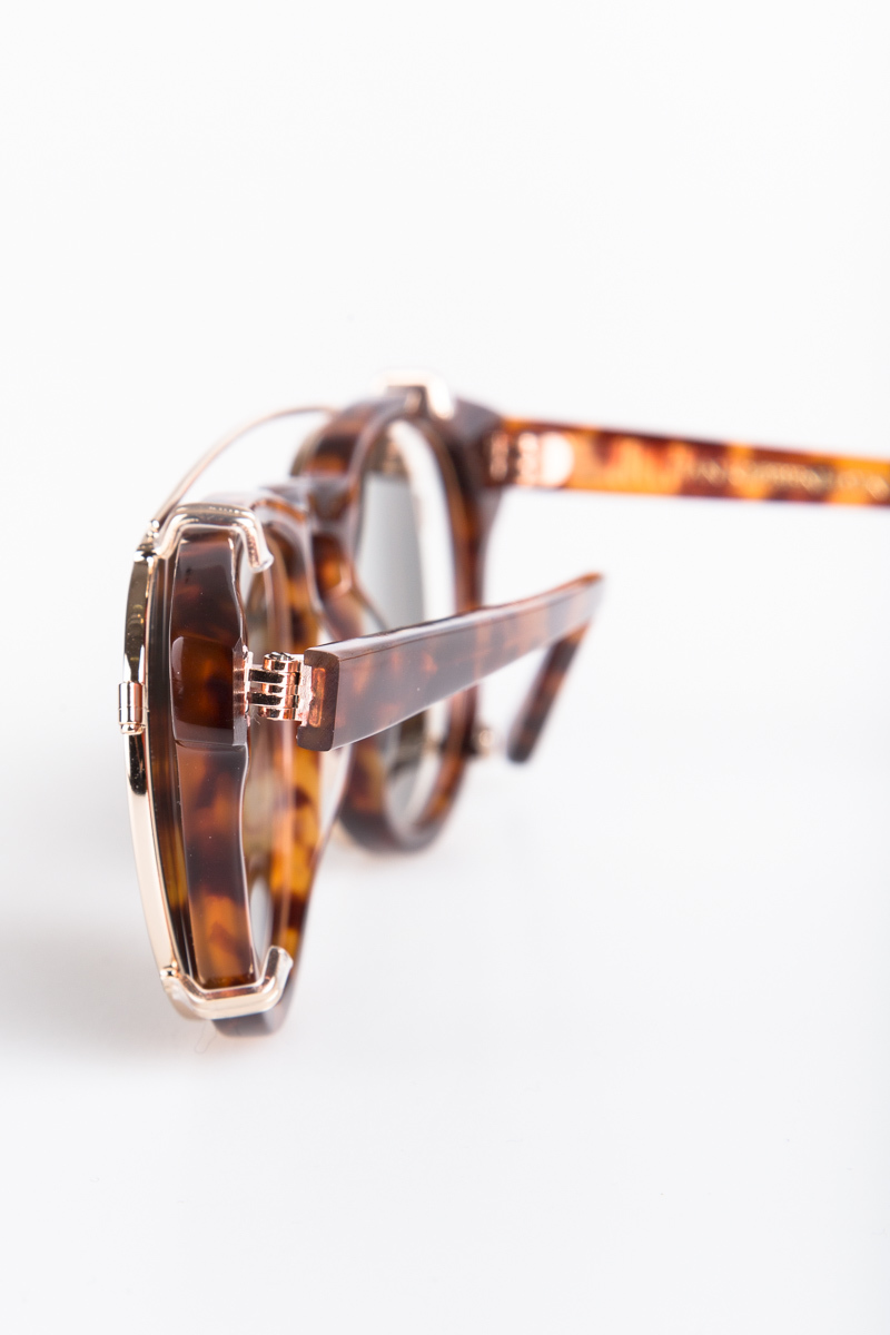 Han Kjobenhavn Timeless Clip-On Sunglasses - Amber