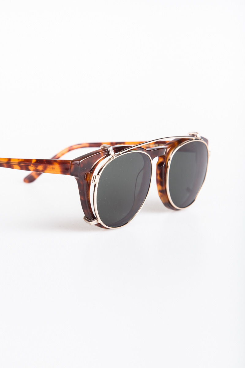 Han Kjobenhavn Timeless Clip-On Sunglasses - Amber