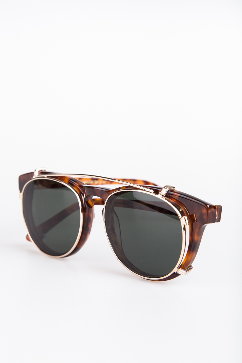 Han Kjobenhavn Timeless Clip-On Sunglasses - Amber | Garmentory