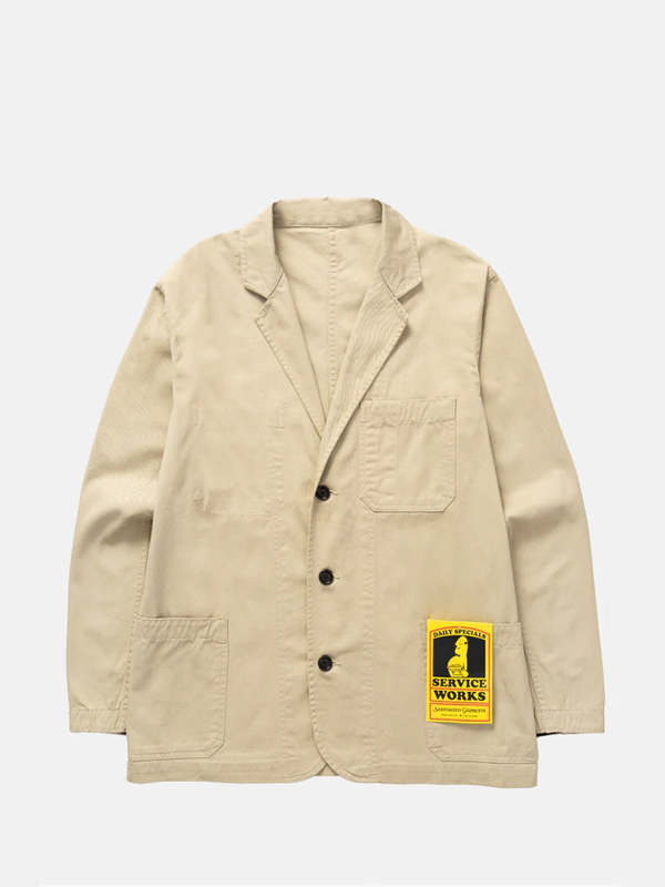 Service Works Server Suit Jacket - Khaki Service Works Server Suit Jacket - Khaki