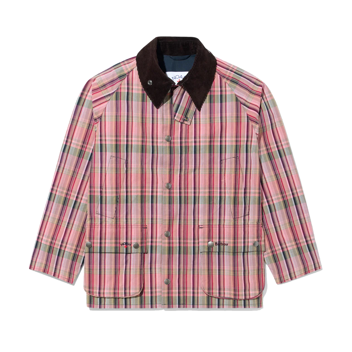 Barbour x Noah Bedale Madras Jacket - Madras Pink | Garmentory