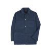 Drakes Duck Cotton Canvas Chore Jacket - Navy - Thumbnail 1