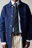 Drakes Duck Cotton Canvas Chore Jacket - Navy - Thumbnail 2