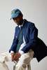 Drakes Duck Cotton Canvas Chore Jacket - Navy - Thumbnail 3
