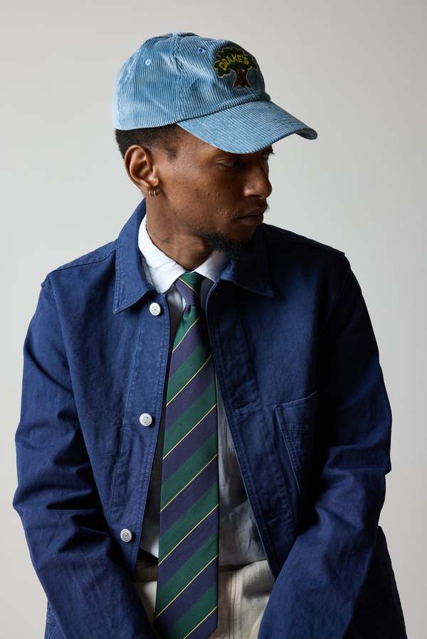Drakes Duck Cotton Canvas Chore Jacket - Navy | Garmentory