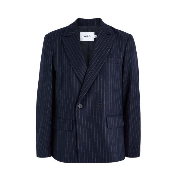 Wax London Gekko Pinstripe Blazer - Navy Wax London Gekko Pinstripe Blazer - Navy