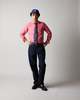 DRAKES Linen Spread Collar Shirt - Pink - Thumbnail 3