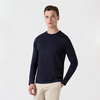 Sunspel Long Sleeve Classic T-Shirt - Navy - Thumbnail 3