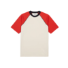 DRAKES SS Raglan Hiking Tee - Ecru/Clay - Thumbnail 1