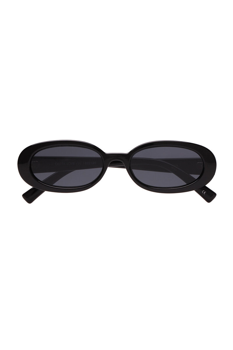 LE SPECS OUTTA LOVE サングラス ブラック Outta Love Black Uni-Sex Oval Sunglasses | Le Specs