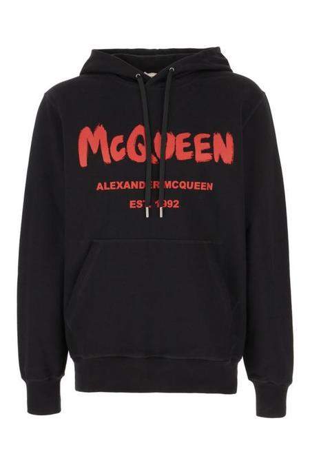 パーカー・フーディ alexander mcqueen SWEATSHIRT WITH ATELIER PRINT Alexander McQueen Sweatshirt With Atelier Print - Black