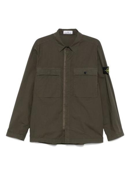 Stone Island Tela Smerigliata 'Old' Effect Overshirt - Musk
