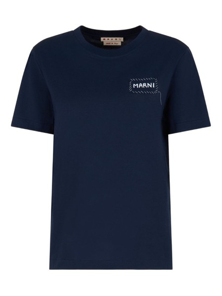 Tシャツ・カットソー Marni Relaxed-Fit Short-Sleeved T-Shirt Marni Organic Cotton T-shirt With Logo - Black | Garmentory