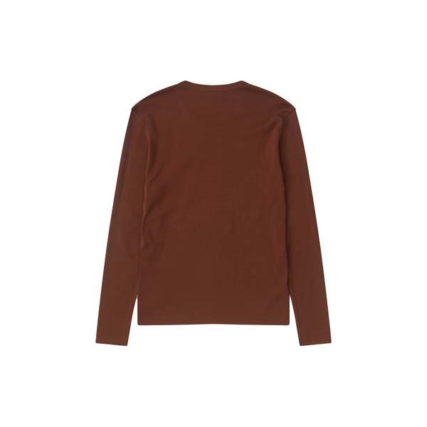 Lemaire Rib Long Sleeve Top - Brunette | Garmentory