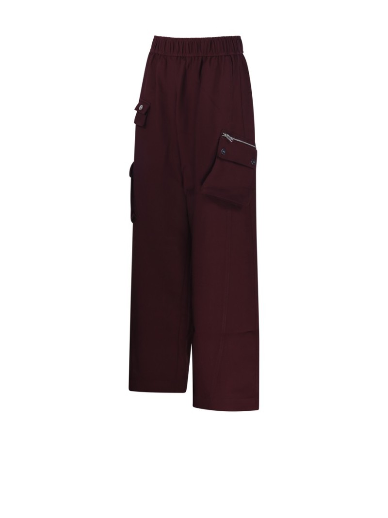 ganni パンツ GANNI ガニー パンツ WASHED COTTON CANVAS DRAW STRING PANTS