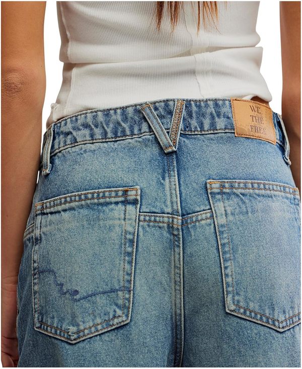 Free People Deep Trance Dropped Boyfriend Jean - Bleached Out