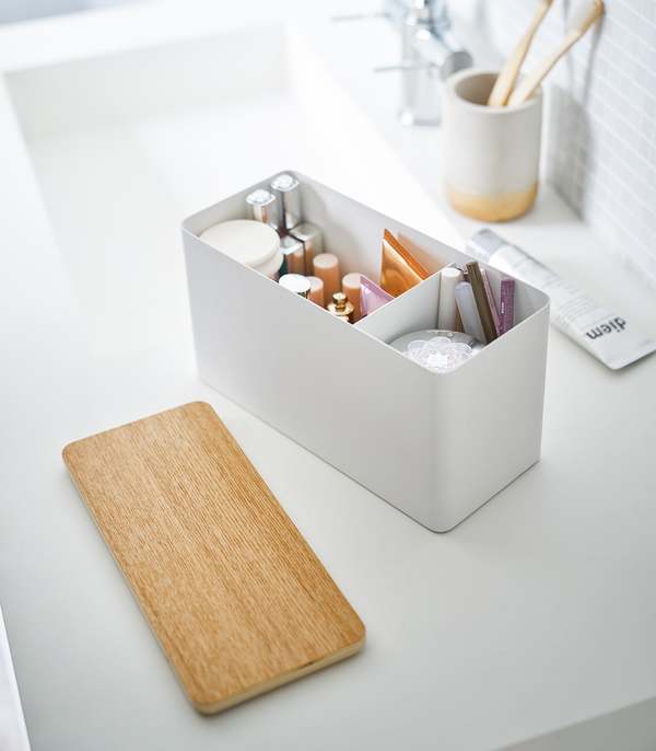 Yamazaki Home Countertop Organizer - Steel + Wood