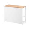 Yamazaki Home Entryway Storage Organizer & Bench - Steel + Wood - Thumbnail 8