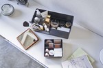 Yamazaki Home Makeup Organizer with Mirror - Steel + Wood - Thumbnail 11