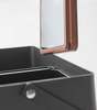 Yamazaki Home Makeup Organizer with Mirror - Steel + Wood - Thumbnail 13