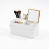 Yamazaki Home Makeup Organizer with Mirror - Steel + Wood - Thumbnail 15