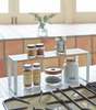 Yamazaki Home Single-Tier Riser - White - Thumbnail 6