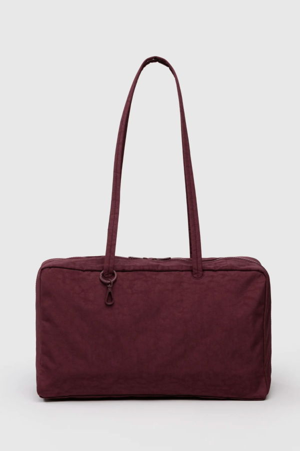BAGGU Mahogany Medium Nylon Bowler Bag