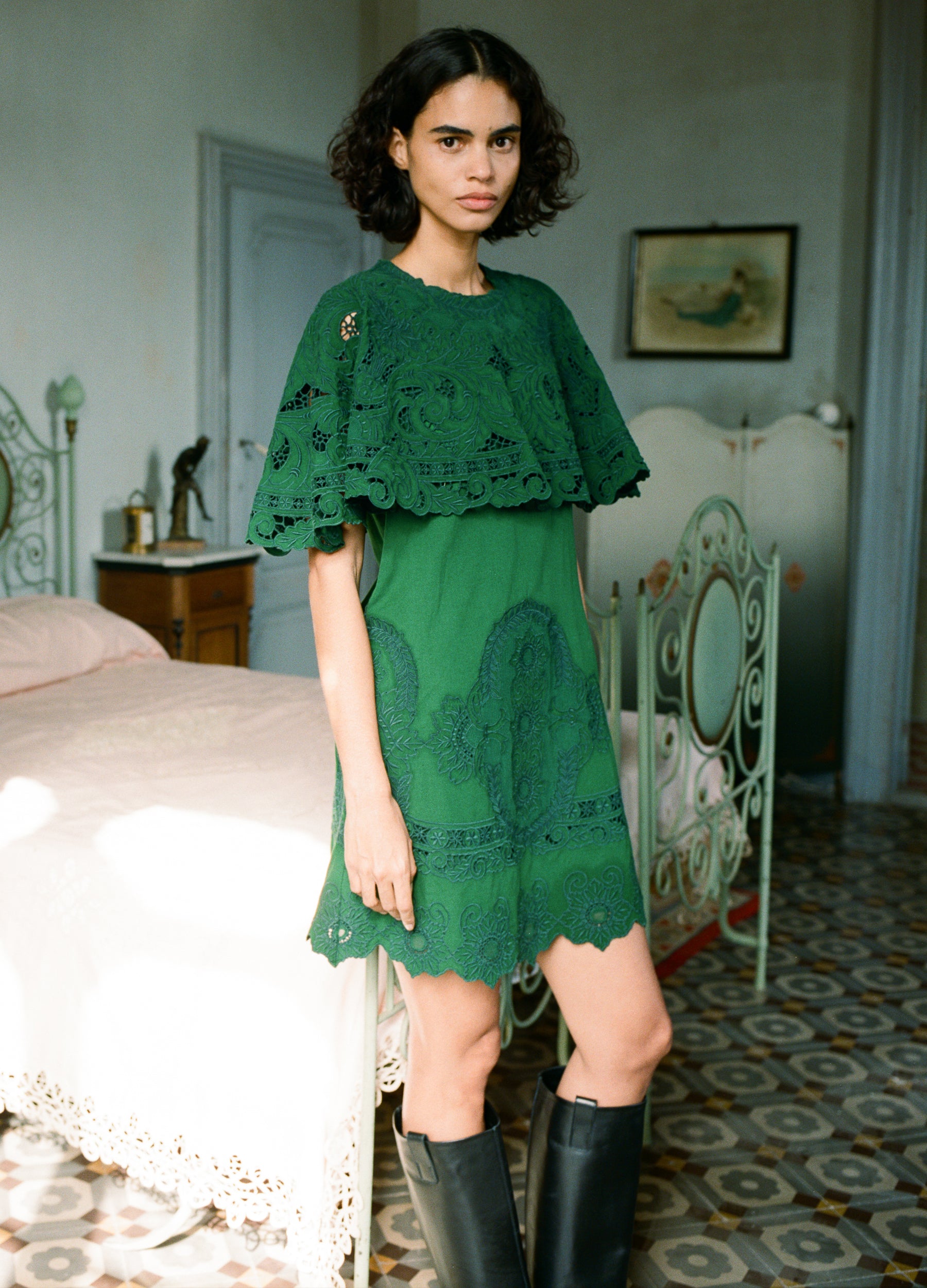 Sea NY Ceci Mini Dress - Green | Garmentory