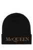 Alexander McQueen Black Cashmere Beanie Beanie - Thumbnail 1
